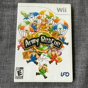 Nintendo Wii Army Rescue Video Game Complete with Manual Strategy Warfare
